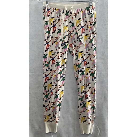 HANNA ANDERSON Kids Pajama Bottom Size M Multicolor Stairs Helping 25-13 - Picture 1 of 9
